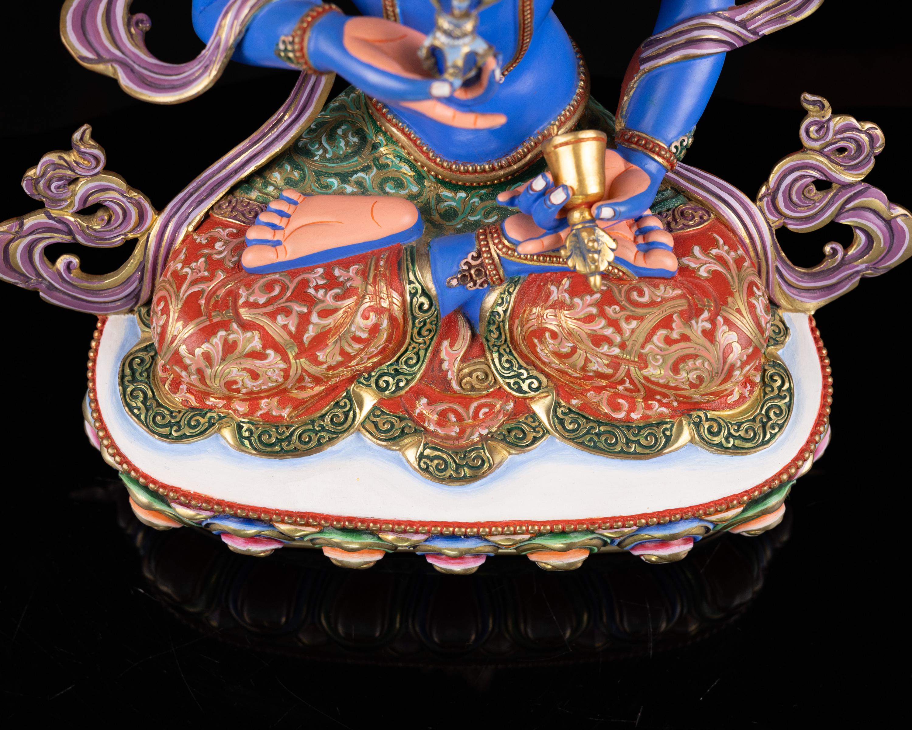 金メッキ銅製金剛薩埵像：チベット仏教美術 - Etsy 日本