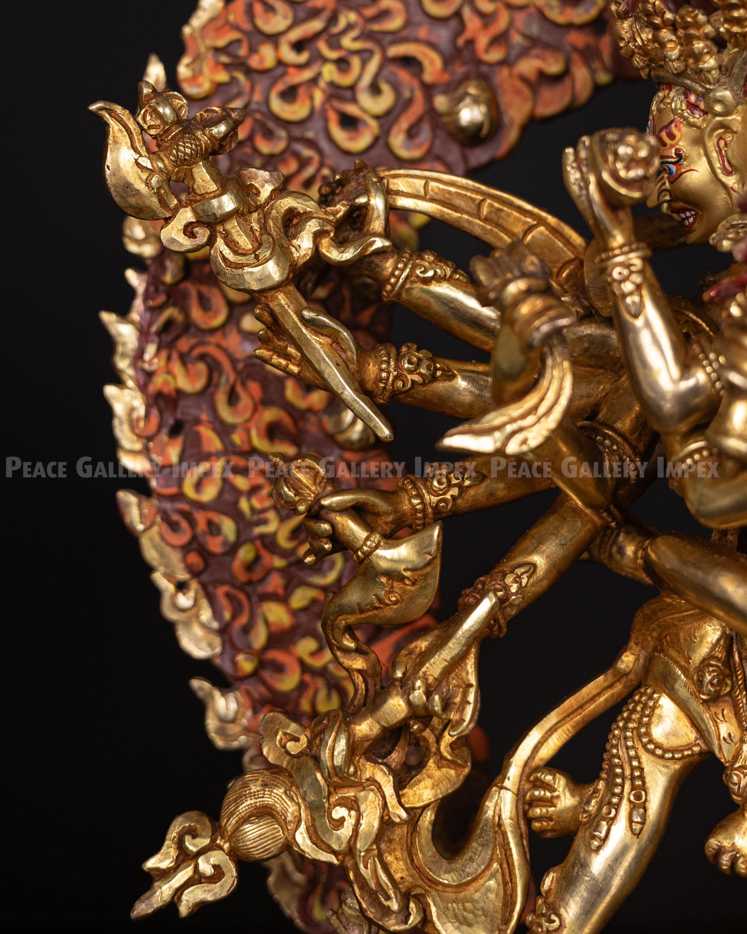 金鍍金のチャクラサンヴァラ像：チベット仏教美術 - Etsy 日本
