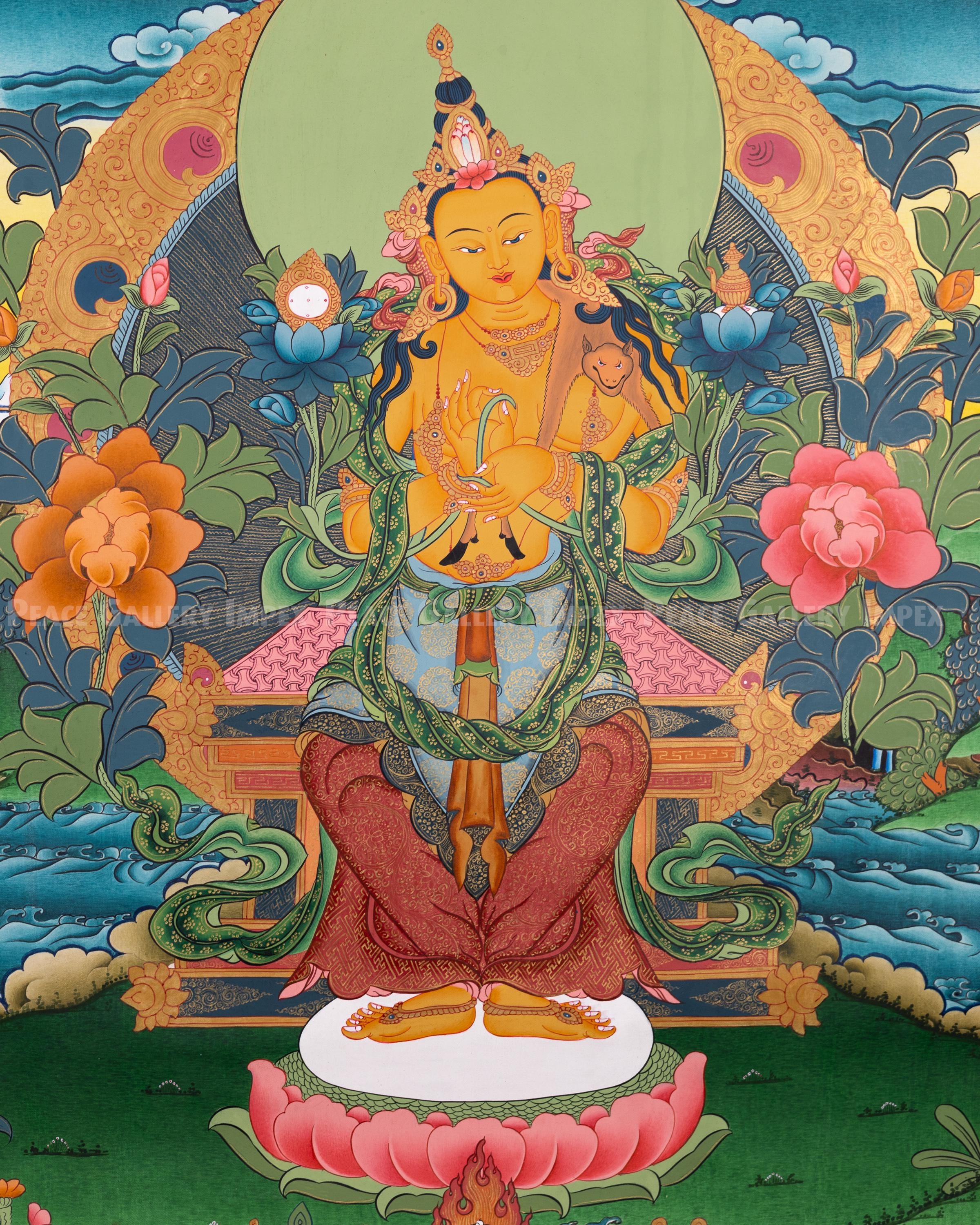 Maitreya Buddha | Thangka Painting | Wall Decor - Etsy