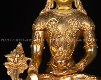 金鍍金銅薬師如来像 - Etsy 日本