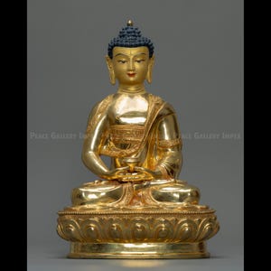 Amitabha Buddha | Full Gold | Religious Decor