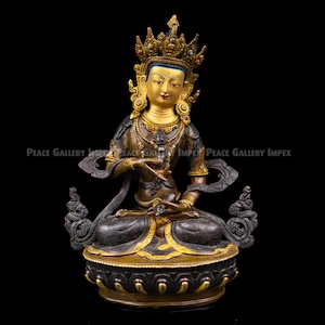 Copper Vajrasattva Statue: Buddhist Deity of Purification
