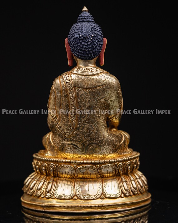 金鍍金銅釈迦牟尼仏像 - Etsy 日本