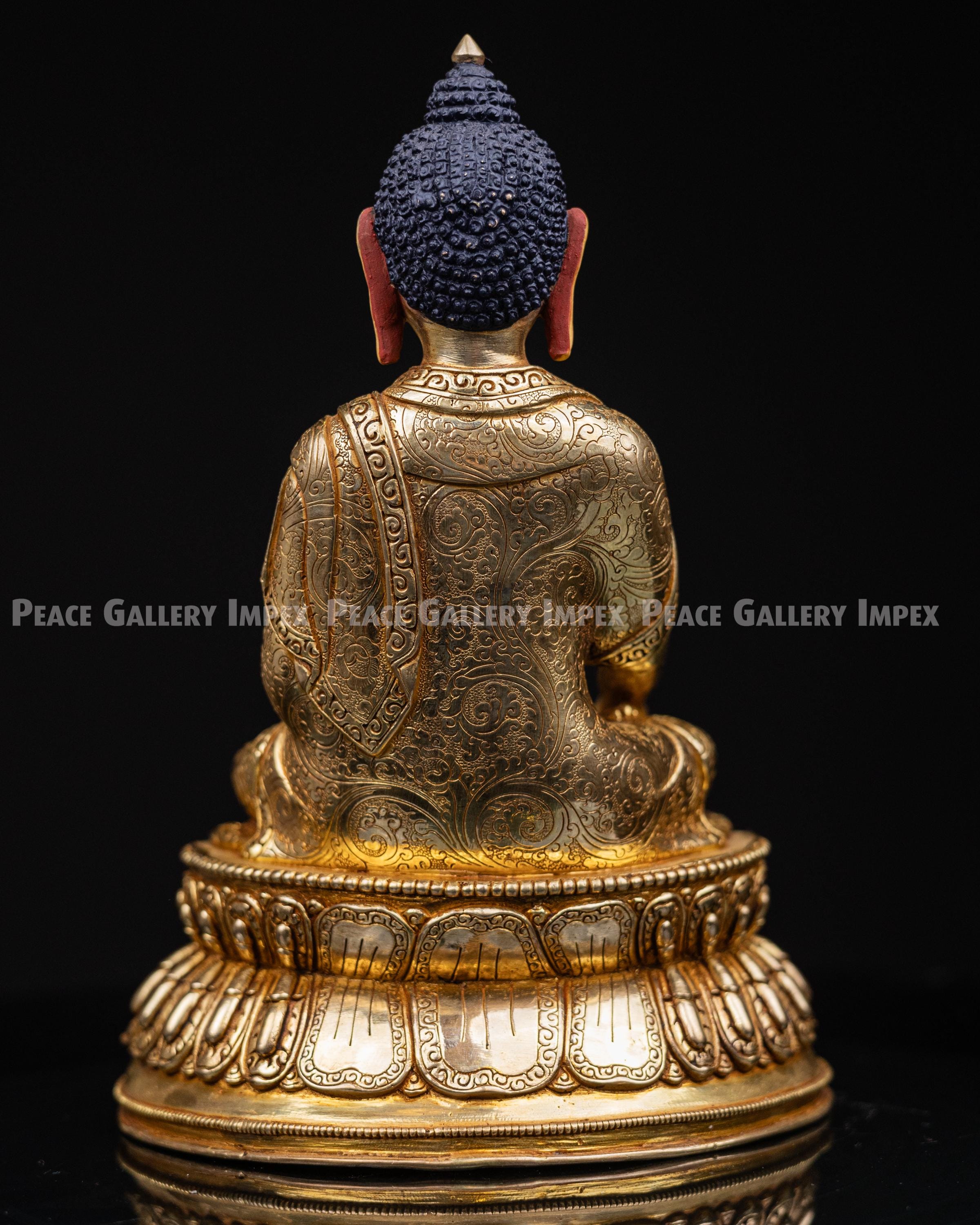 金鍍金銅釈迦牟尼仏像 - Etsy 日本