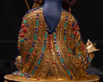 金色のパドマサンバヴァ像: チベット仏教、グル・リンポチェ - Etsy 日本