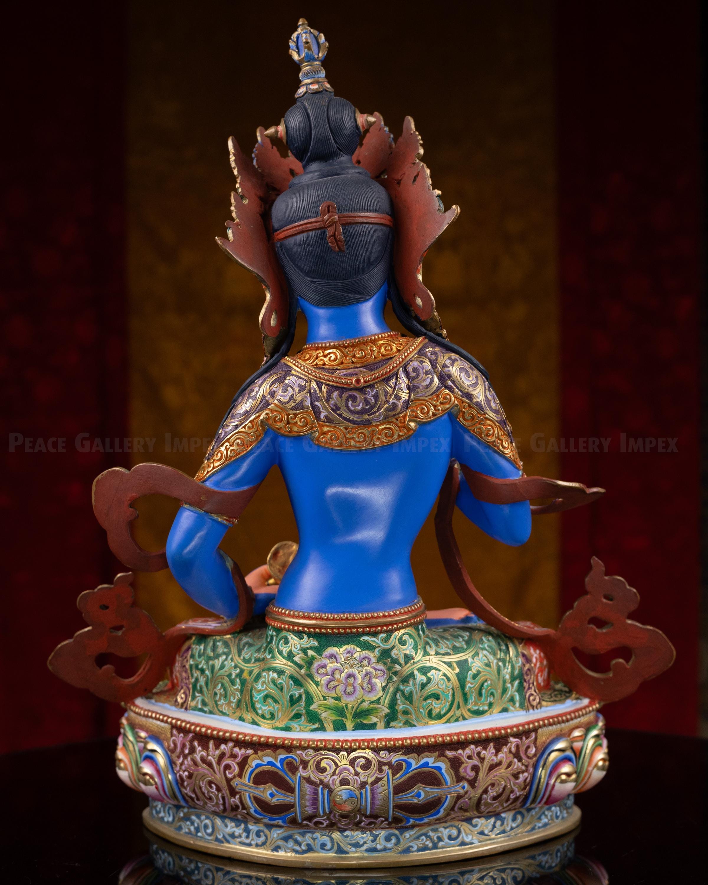 金メッキ銅製金剛薩埵像：チベット仏教美術 - Etsy 日本