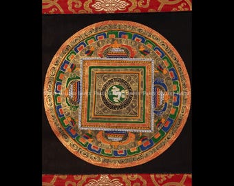 Kalachakra Mandala | Thangka Painting | Wall Decor