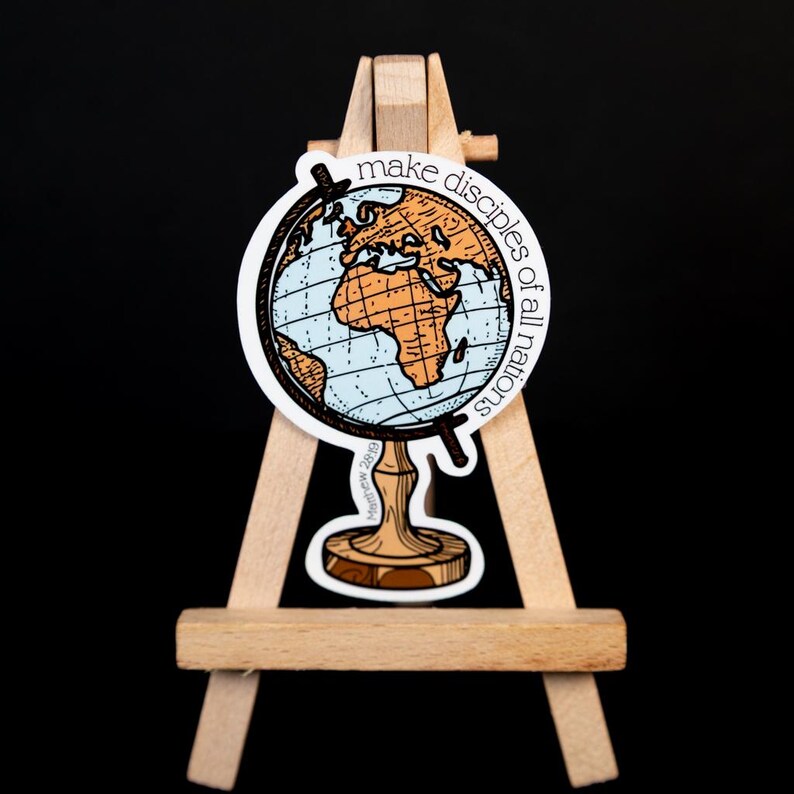 Making Disciples Stickers Make Disciples of All Nations Christian Waterproof Laminate Sticker ...
