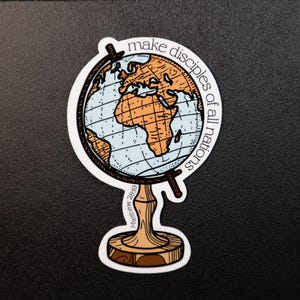 Make Disciples of All Nations Christian Waterproof laminate Sticker, Decal for Bible, Tumbler, Laptop, Phone, Religious Gifts for her or him