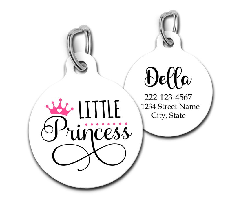 princess dog tag
