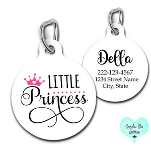 Princess Pet ID Tag, Little Princess Dog Tag, Diva Dog Gift