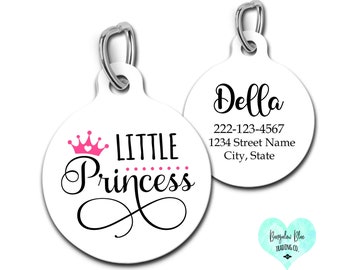 Princess Pet ID Tag, Little Princess Dog Tag, Diva Dog Gift