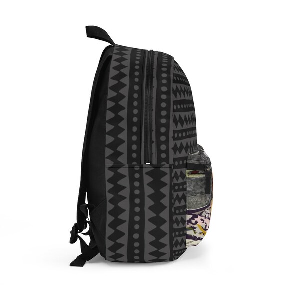 Edgy Design in Blacks and Greys Give This Lightweight Backpack Tons of  Personality Perfect for School, the Gym, All Activities 