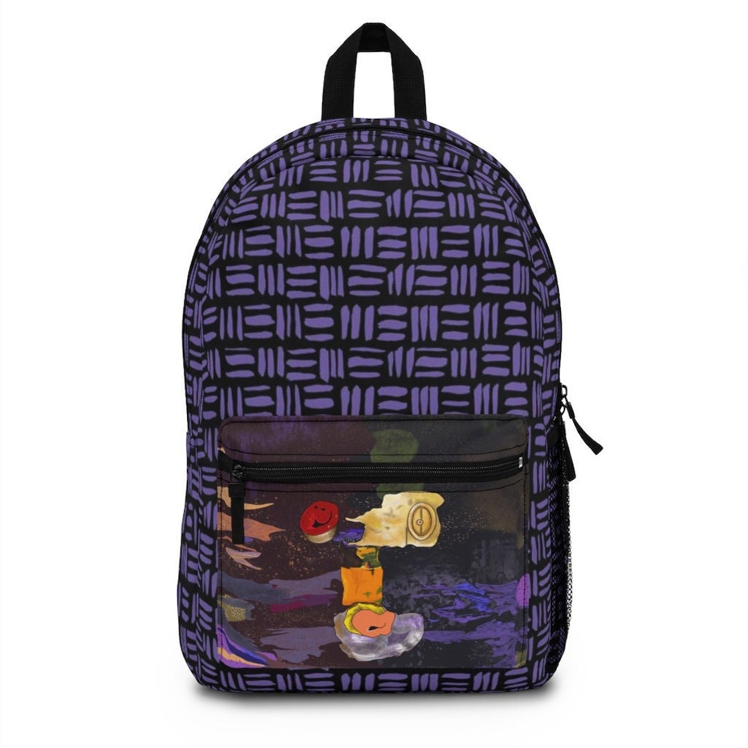 Edgy Design in Blacks and Purples Give This Lightweight Backpack Tons of  Personality Perfect for School, the Gym, and Burning Man 