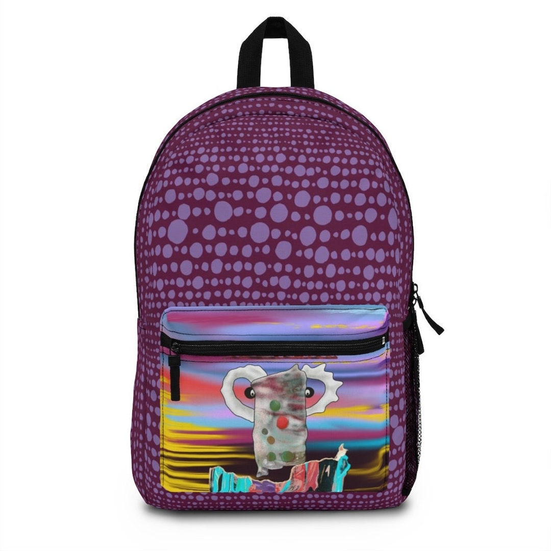 Choco Mocha Butterfly Backpack for Girls Backpack Elementary School Backpack  for Kids 17 inch Bookbag School Bag, Purple - Walmart.com