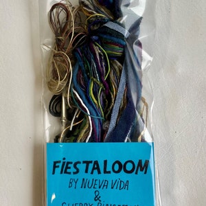 Yarn Refill Color Mix for Fiesta Loom Weaving Kit Including Assorted Color Mixes Wool, Cotton, Silk, Hand Dyed Fabric Strips image 7