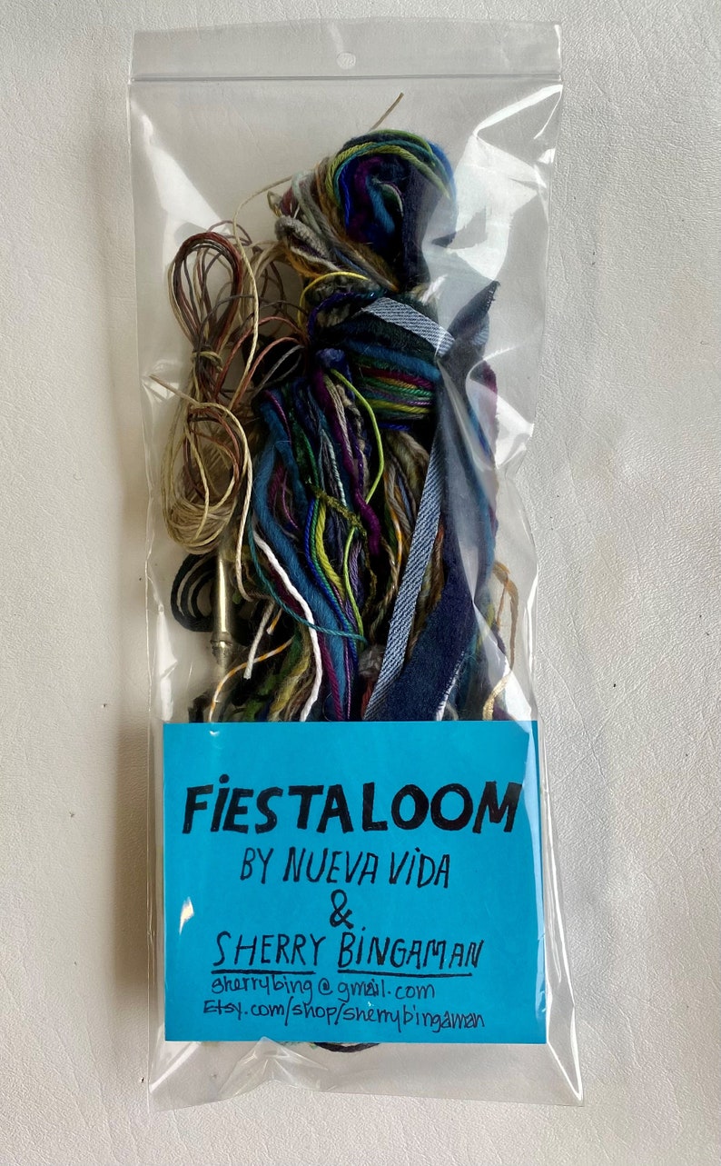 Yarn Refill Color Mix for Fiesta Loom Weaving Kit Including Assorted Color Mixes Wool, Cotton, Silk, Hand Dyed Fabric Strips image 7