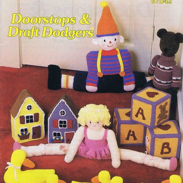 Doorstops & Draft Dodgers Annies Attic Crochet Pattern Booklet