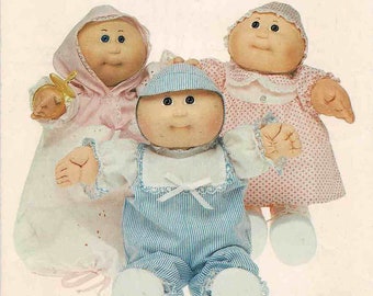 Cabbage Patch Kids Preemie Doll Clothes Butterick 6981 Vintage Sewing Pattern UNCUT