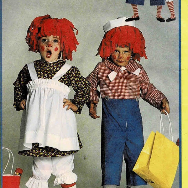 Adulto Raggedy Ann Andy Disfraces McCall's 9494 Vintage Sewing Pattern Bust 36 - 38 UNCUT