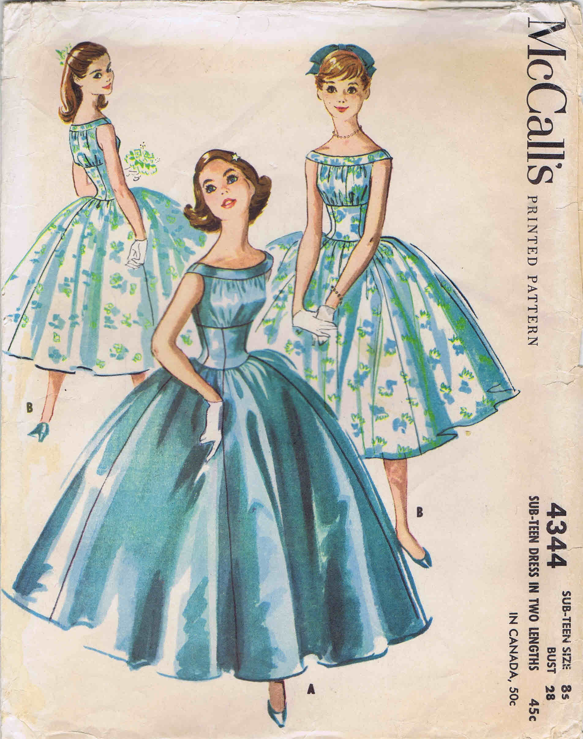 bouffant Bubble dress 1957 1950s fifties