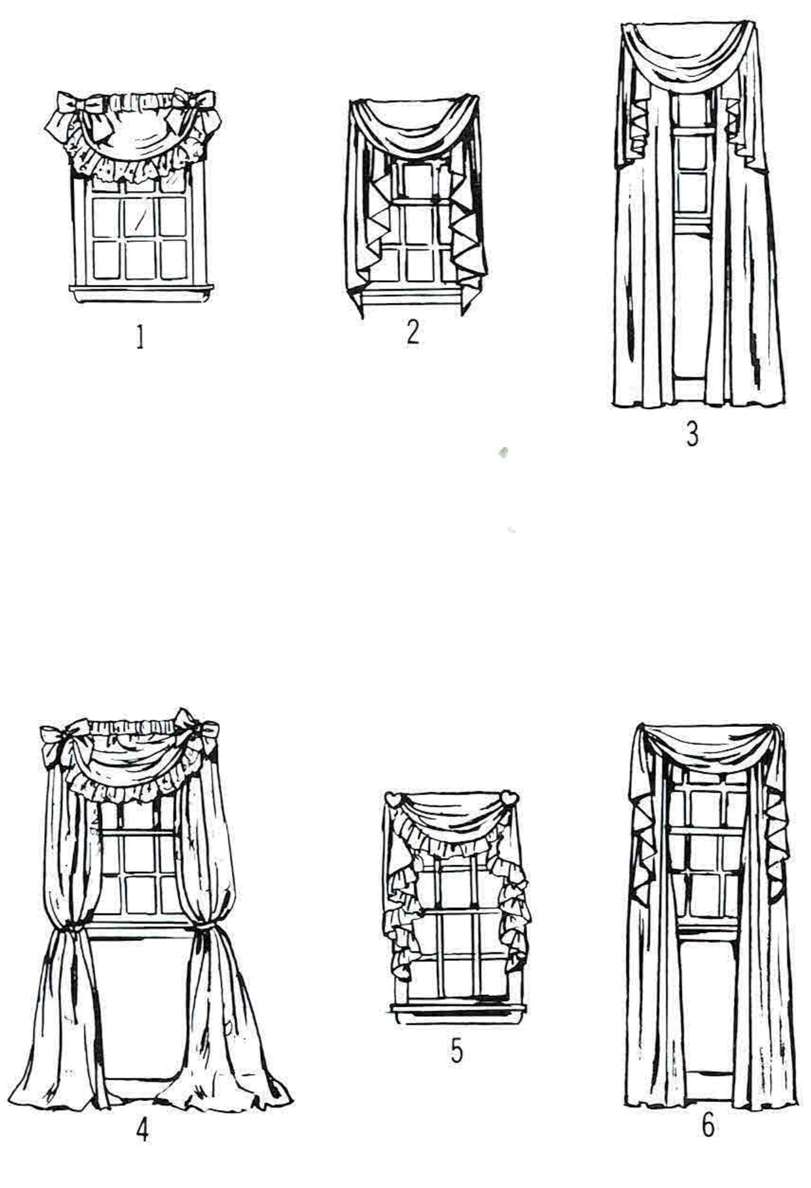 Festoon Jabot Panels Curtains Swag Window Treatments Etsy