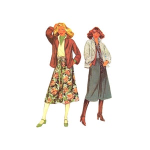 1970s Misses Buttoned Jacket and Skirt McCalls 6216 Vintage Sewing Pattern Size 8 - 10 - 12 Bust 31 1/2 - 32 1/2 - 34 UNCUT