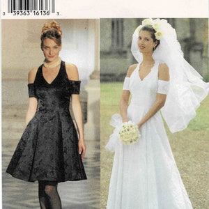 Misses Bridesmaid Prom or Wedding Dress Style 2531 Vintage Sewing Pattern Size 6 - 8 - 10 - 12 - 14 - 16 UNCUT