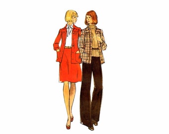 1970s Misses Jacket Skirt Pants Butterick 3787 or 3788 Vintage Sewing Pattern UNCUT Different Sizes Available