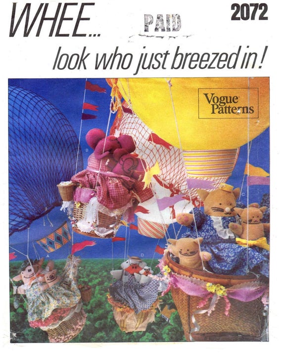 vogue stuffed animal patterns