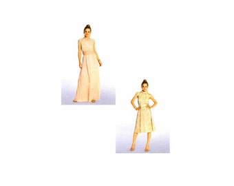 Misses Evening Dress Burda 7260 Sewing Pattern Size 6-8-10-12-14-16-18 UNCUT