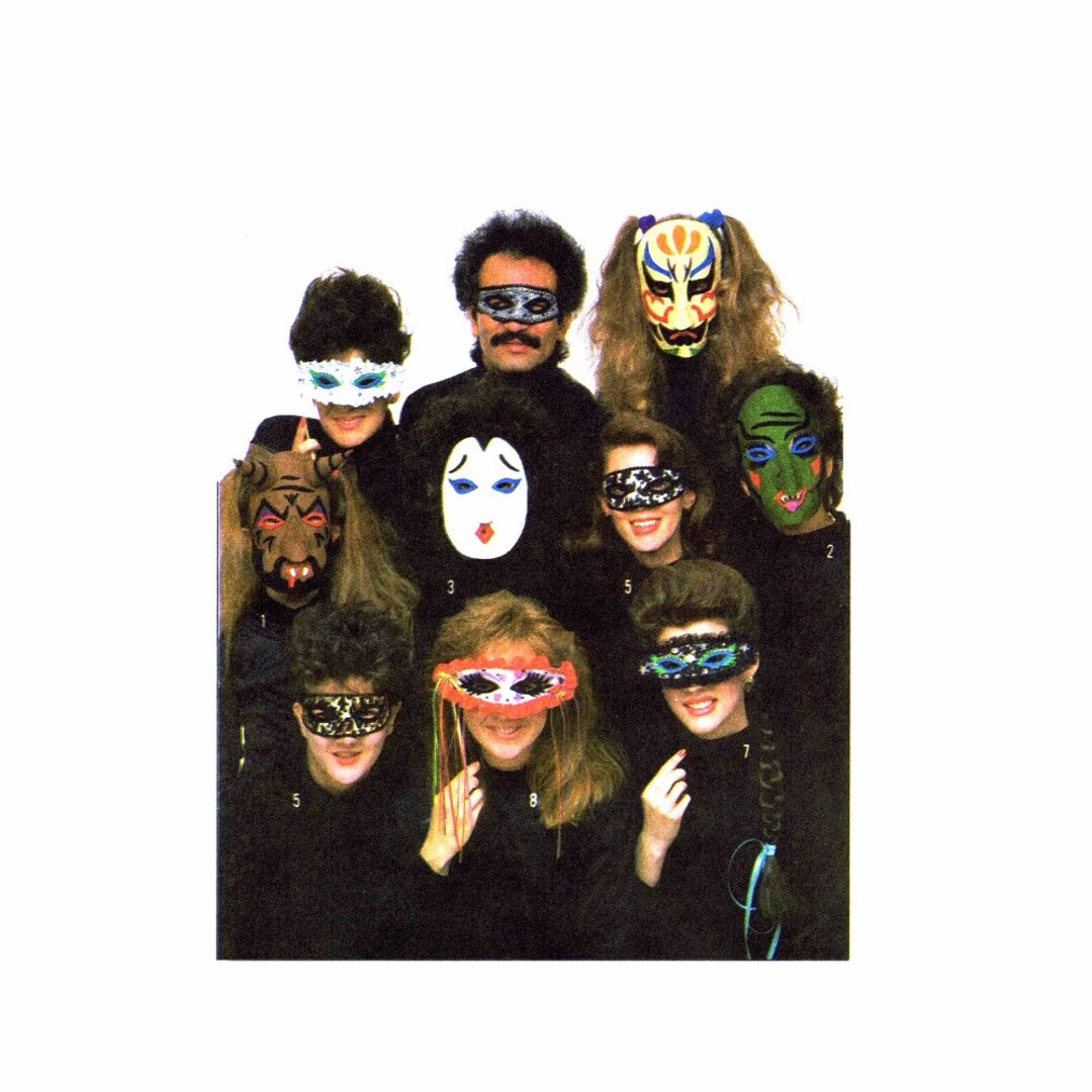 1980s Halloween Masks Costume Masquerade Simplicity 8289 Vintage Sewing