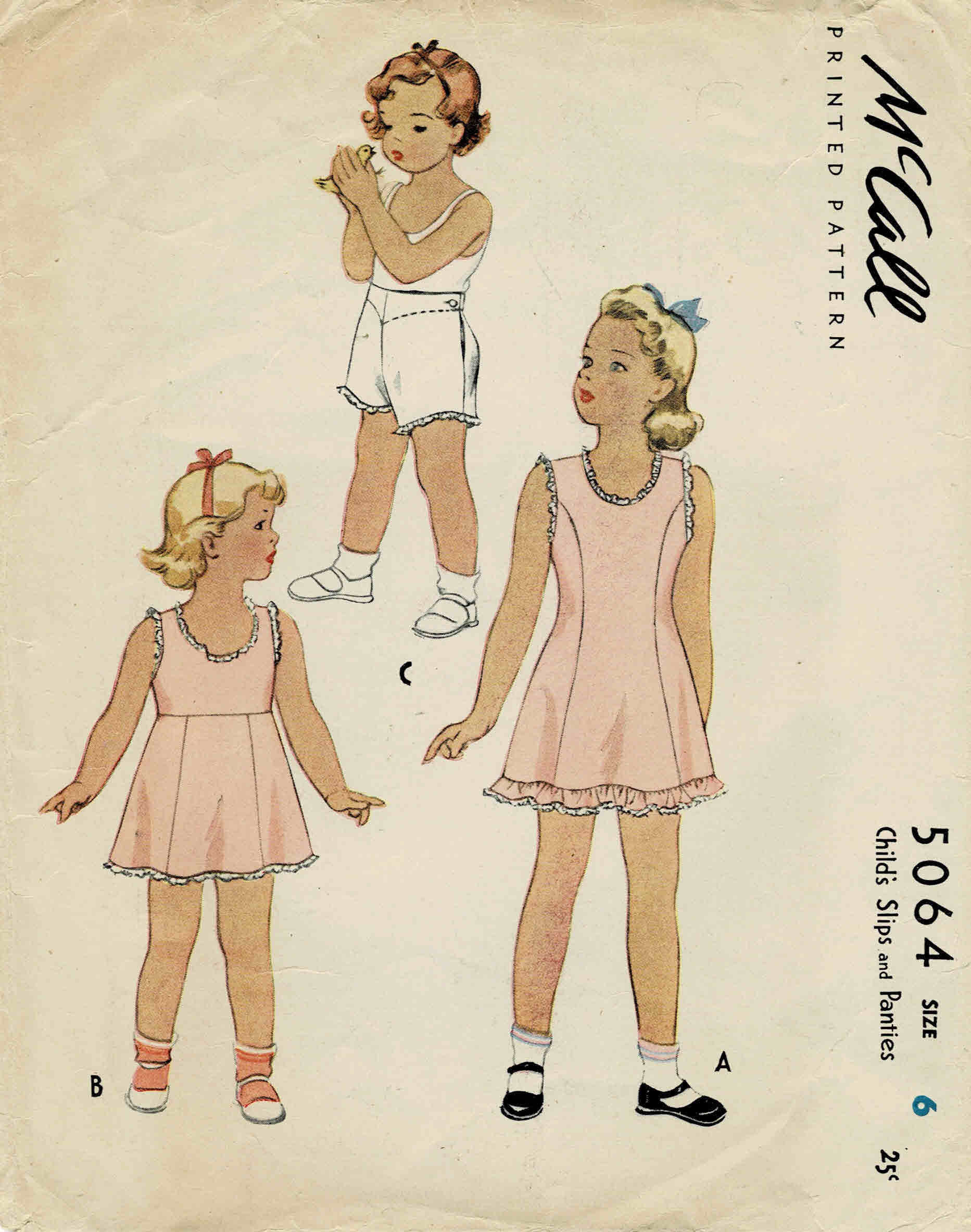 little girls in slips 1940s Girls Slips and Panties Mccall 5064 Vintage Sewing Pattern Size 6  Breast 24 - Etsy Ireland