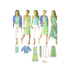 雑誌で紹介された Summer Pattern 4193 Simplicity Separates Dress Style Halter 裁縫材料
