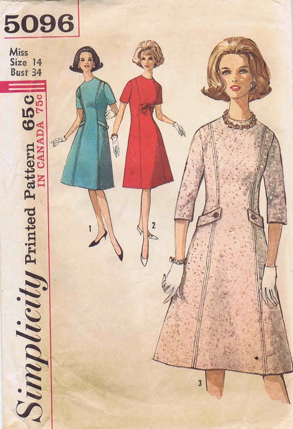 1950's One piece Dress, Jacket w/Lace Overskirt Sewing Pattern Simplicity  2370 Junior Dress size 11 bust 31 1/2 waist 24 1/2 Cut & Complete