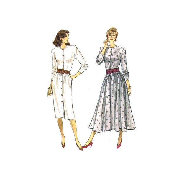 1980s Misses Straight or Flared Skirt Dress Butterick 5724 Vintage Sewing Pattern Size 8 - 10 - 12 Bust 31 1/2 - 32 1/2 - 34 UNCUT