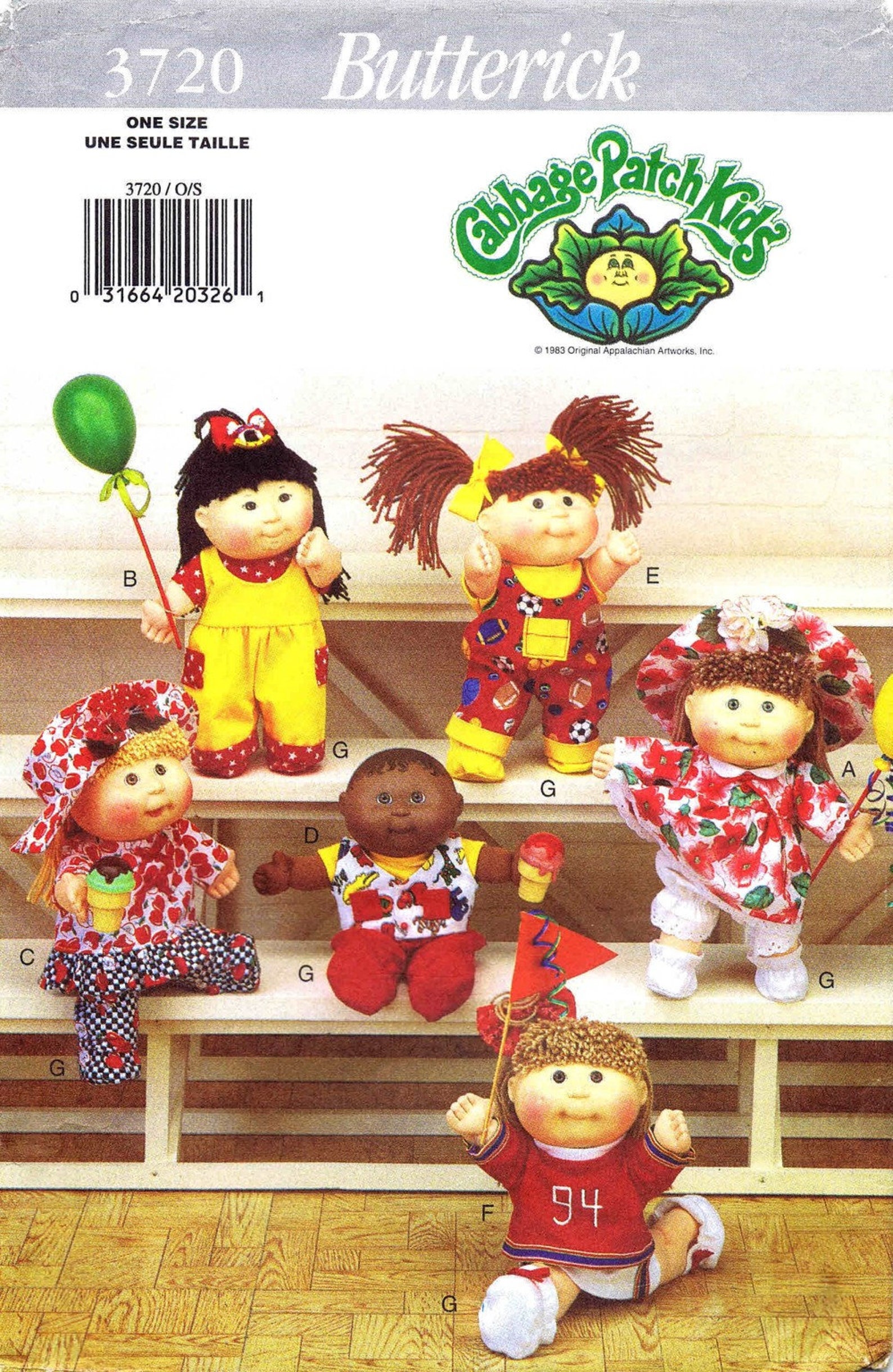Cabbage Patch Kids 10 Inch and 10 1/2 Inch Clothes Butterick - Etsy