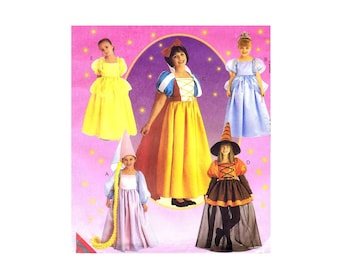 Ranpunzel Cinderella Snow White McCalls 2856 Costumes Sewing Pattern UNCUT Different Sizes Available