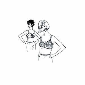 1960s Ladies Bra Vintage Sewing Pattern Sew-Knit-N-Stretch 218 OR 219 UNCUT Different Sizes Available