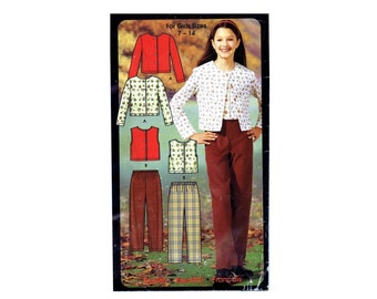 Girls Pants Knit Tops Simplicity 5869 Sewing Pattern Size 7 - 8 - 10 - 12 - 14 UNCUT