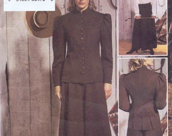 Butterick 3836 Horse Riding Jacket Blouse Culottes Annie Oakley Historical Equestrian Costume Sewing Pattern Size 6 - 8 - 10 UNCUT