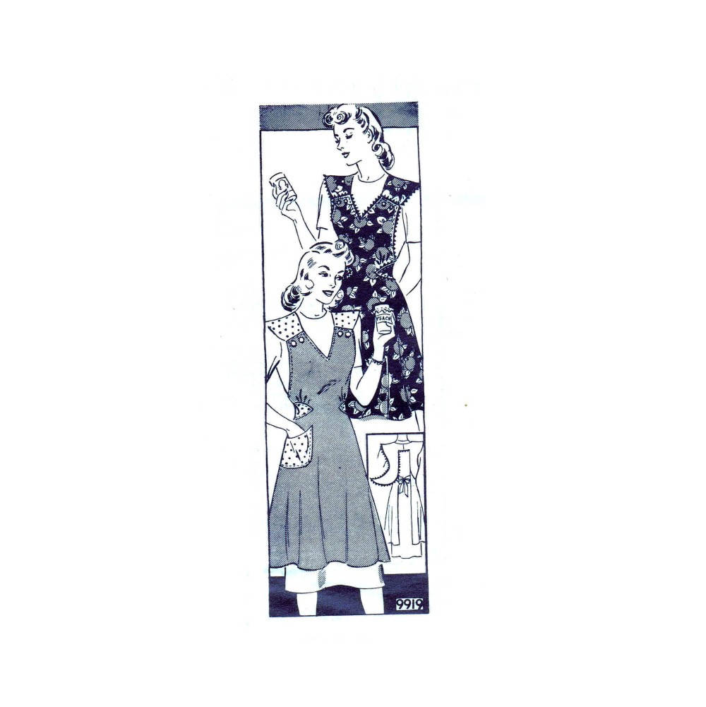 Misses and Mens Aprons Bib Apron Long Apron with Ruffles Kitchen Apron BBQ Apron Butterick 4066 Vintage Sewing Pattern UNCUT