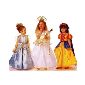 Girls Fairy Godmother Princess Snow White Cinderella Costume Butterick 6935 Sewing Pattern Size 5 - 6 - 6X UNCUT