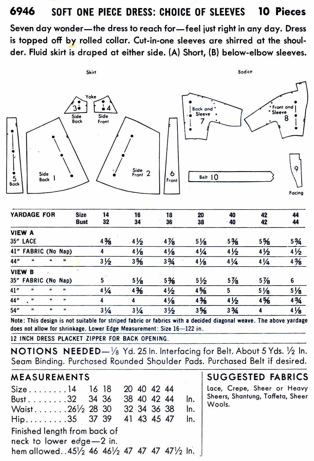 1950s shawl collar dress