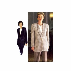Misses Below Hip Princess Seam Jacket Vogue 8916 Sewing Pattern Size 6 - 8 - 10 Bust 30 1/2 - 31 1/2 - 32 1/2 UNCUT