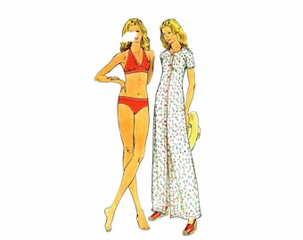 1970s Bikini Bathing Suit Cover-Up Butterick 3716 or Butterick 3717 Vintage Sewing Pattern UNCUT Different Sizes Available