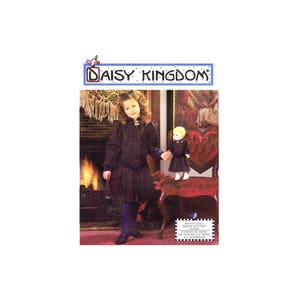 Daisy Kingdom Girls & Doll Dress Simplicity 7305 Sewing Pattern Size 3 - 4 - 5 - 6 OR Size 8 - 10 - 12 - 14 UNCUT