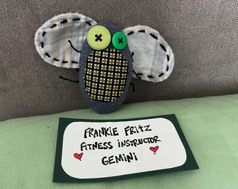 Frankie the Fly Stuffy: Gemini Fitness Instructor Plush, 3"