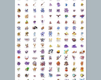 Pokémon 151 - Pun-Stylized Artwork - Poképun - Ready To Frame - Wall Art