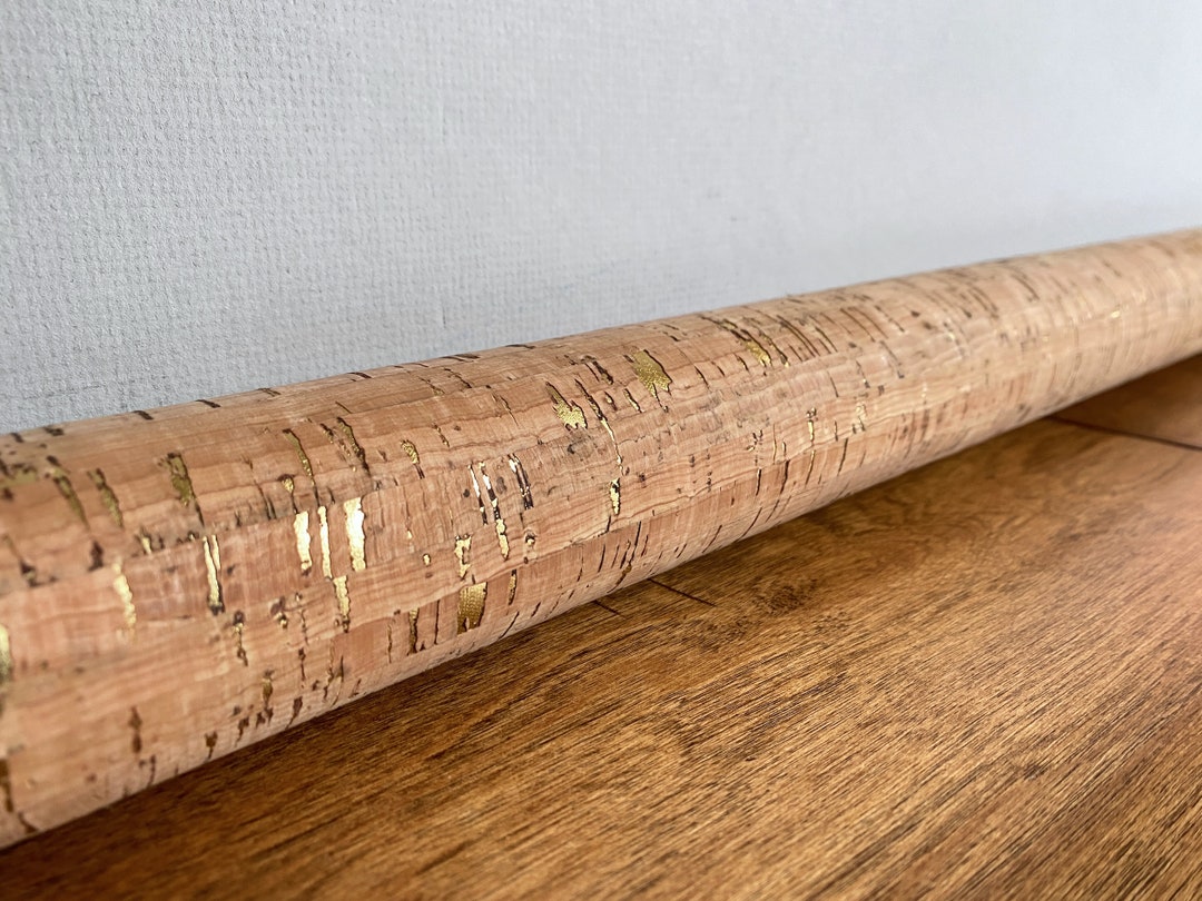 Unfilled Natural Cork Upholstery Fabric Draft Stopper Cover Cork With